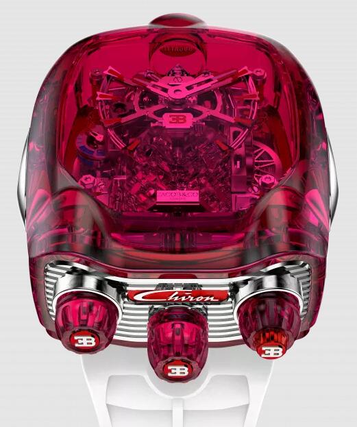 Jacob & Co. BUGATTI CHIRON RED SAPPHIRE CRYSTAL Watch Replica BU210.80.AG.UA.BBRUA Jacob and Co Watch Price